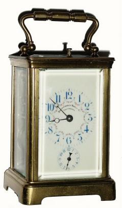 C.1900, French, Brass Cased Carriage clock, time, strike, repeat and alarm — Antique Clocks Price Guide