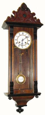 C.1890, German, "R-A" Style Walnut wall regulator in good original condition. — Antique Clocks Price Guide