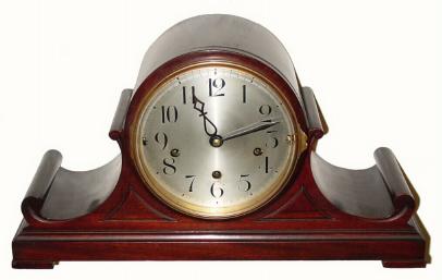 C.1925, German, Jacques, Tambour mantel clock, 2-tune, — Antique Clocks Price Guide