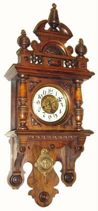 C.1890, German, Junghans, Free Swinger, or "Berliner", in generally good condition. — Antique Clocks Price Guide