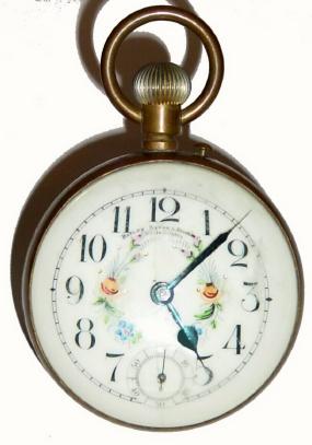 C.1900, French, Paperweight Clock. — Antique Clocks Price Guide