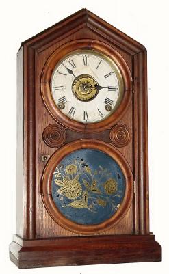C.1880, Ingraham DORIC, 8-Day, with alarm, — Antique Clocks Price Guide