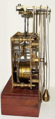 C.1760, Austrian, Crown Verge/ Cows Tail Movement, standing barrel, time only (pull repeat train now absent). — Antique Clocks Price Guide