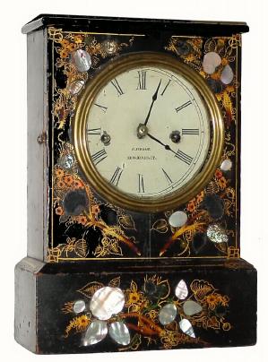 C.1860, Chauncey Jerome, New Haven, Conn., 8-day time/strike fusee shelf clock. — Antique Clocks Price Guide