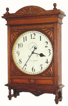 C.1909, Seth Thomas Clock Co., "18 Inch Lobby", 15-day wall timepiece. — Antique Clocks Price Guide