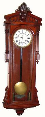 C.1904, Ansonia Clock Co., "Bagdad", 8-day weight wall timepiece, in generally good condition, — Antique Clocks Price Guide