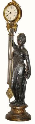 C.1887, Ansonia Clock Co., Diana Swing, clock in good original condition. — Antique Clocks Price Guide