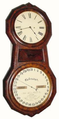 C.1875, Seth Thomas "Office Calendar No. 1" in generally good condition, with restoration. — Antique Clocks Price Guide