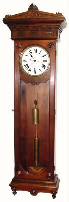 C.1895, New Haven Clock Co., "Regulator No. 10", in very good restored condition. — Antique Clocks Price Guide