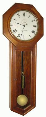 C.1915, Seth Thomas Clock Co., Thomaston, CT, "Regulator No. 18" 8-day weight-driven timepiece with full seconds pendulum. — Antique Clocks Price Guide
