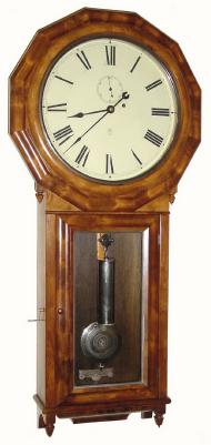 C.1886, Seth Thomas Clock Co., "Regulator No. 3", 8-day wall timepiece, in excellent restored condition. — Antique Clocks Price Guide