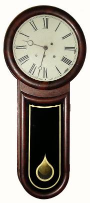 C.1868, Williams and Hatch, North Attleboro, Mass., 8-day, 1-weight regulator timepiece. — Antique Clocks Price Guide