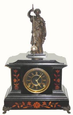 C.1880, F. Kroeber, 14 Courtlandt St, New York, Noiseless Rotary No. 3, in outstanding original condition. — Antique Clocks Price Guide