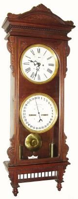 C.1908, Waterbury Clock Co., "Calendar No. 25", in good restored condition. — Antique Clocks Price Guide
