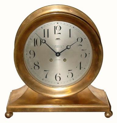 C.1912, Chelsea Clock Co., Boston, Mass, "COMMODORE", Ship's Bell with 8 1/2 inch dial and in very good original condition. — Antique Clocks Price Guide