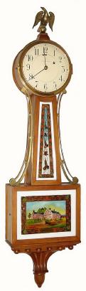 C.1930, Waltham Clock Co., 8-day, 1-weight, banjo timepiece, "Willard" model — Antique Clocks Price Guide