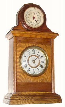 C.1885, New Haven Clock Co., (Jerome and Co.) "Cabinet No. 4 with Perpetual Calendar", 8-day shelf clock. — Antique Clocks Price Guide