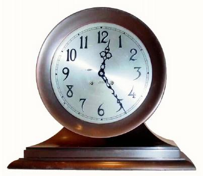 C.1977, Chelsea Clock Co., Boston, "Commander", 8.5 inch dial, ship's bell in excellent original condition. — Antique Clocks Price Guide