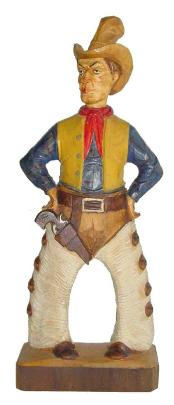 C.1930, German, "American Cowboy" whistler, playing or rather whistling "Home on the Range". — Antique Clocks Price Guide