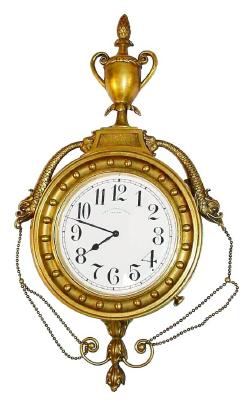 C.1908, E. F. Caldwell and Co., New York, Cartel timepiece in the Federal style. — Antique Clocks Price Guide