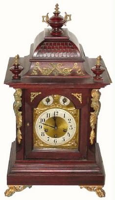 C.1900, German, Junghans, 8-day Westminster chime mantel clock, in very good original condition. — Antique Clocks Price Guide