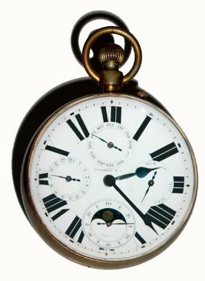 C.1900, French for Tiffany and Co., Glass Ball paperweight calendar clock in generally good condition. — Antique Clocks Price Guide