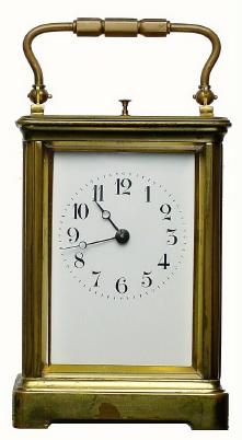 C.1900, French Brass Cased Carriage Clock, — Antique Clocks Price Guide