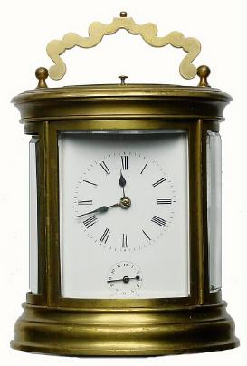 C.1900, French Brass Cased Carriage Clock, — Antique Clocks Price Guide