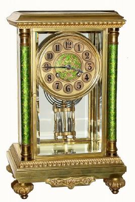 C.1900, French, Marti and Cie, Crystal Regulator, — Antique Clocks Price Guide