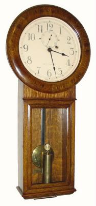 C.1923, Seth Thomas Clock Co., "Regulator No. 2", 8-day, 1-weight timepiece in excellent original condition. — Antique Clocks Price Guide