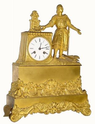 C.1840, French, Ormolu Figural clock in very good original condition. — Antique Clocks Price Guide