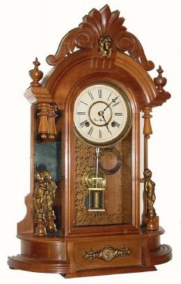C.1911, New Haven Clock Co., "Occidental", 8-day time and strike mantel clock — Antique Clocks Price Guide