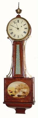 C.1830, Boston Area Weight Banjo, — Antique Clocks Price Guide