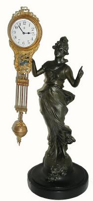C.1910, German Junghans, Diana, 30-hour "swinging arm" timepiece in very good condition. — Antique Clocks Price Guide