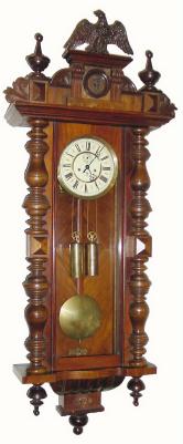 C.1900, German, Large 2-Wt Regulator, in late Alt Deutsch style — Antique Clocks Price Guide