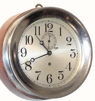 C.1942, Chelsea Clock Co., Boston, "MARINE" timepiece, — Antique Clocks Price Guide