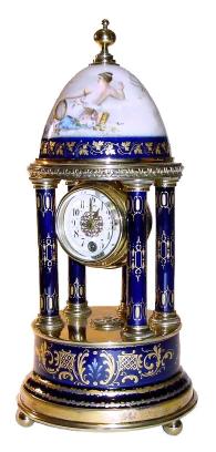C.1900, Austrian Porcelain China clock, — Antique Clocks Price Guide