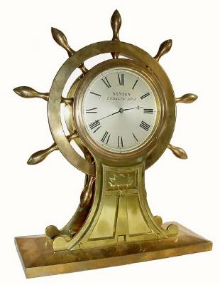 C.1890, English, Benson - Ludgate Hill, Ship's wheel timepiece in good original condition. — Antique Clocks Price Guide