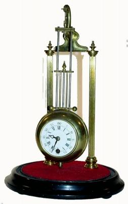 C.1890, French, Mystery Pendule Swing clock. — Antique Clocks Price Guide