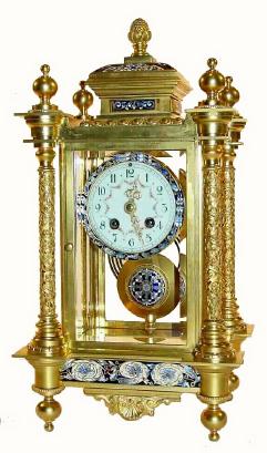 C.1900, French, Fancy Crystal Regulator, — Antique Clocks Price Guide