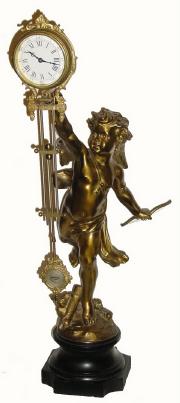C.1895, French, Swinging Arm Clock, as-found. — Antique Clocks Price Guide