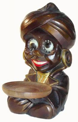 C.1930, German, Oswald Uhrenfabrik, GENIE, rotating eye clock, in excellent original condition. — Antique Clocks Price Guide