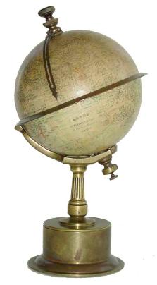 C.1900, French, TIME GLOBE in good original condition. — Antique Clocks Price Guide