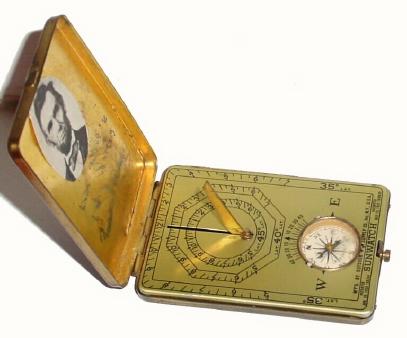 C.1925, Outdoor Supply Co., Inc, SUNWATCH, in generally good original condition. — Antique Clocks Price Guide
