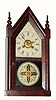 C.1870, Jerome and Co., New Haven, CT, 30-hour "Sharp Gothic" or steeple clock.