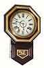 C.1889, E.N. Welch Mfg, Forestville, Conn., "8-Inch AXTELL", Gilt, 8-day time and strike,