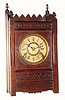 C.1878, F. Kroeber Clock Co., New York, 8-day time/strike shelf clock.