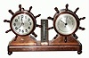 C.1929, Waterbury Clock Co., "COMMODORE" 8-day barometer/clock set in very good original condition,