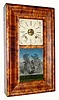 C.1856, E. N. Welch At the old Establishment, late J. C. Brown, Forestville, CT, 8-day spring-driven OG shelf clock.