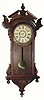 C.1886, New Haven Clock Co., "Regulator C.C." 8-day timepiece, in restored condition.